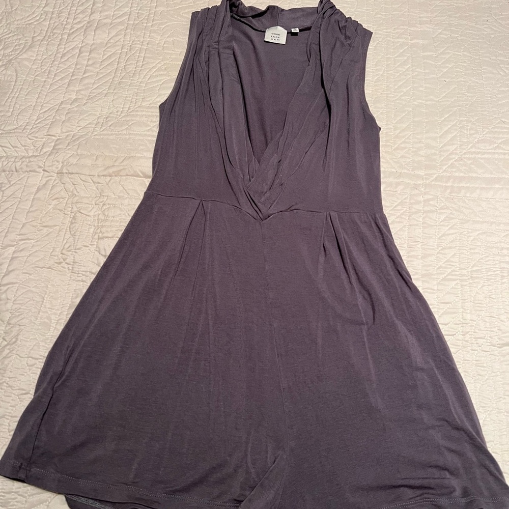 Good Luck Gem Grey Romper Size: S